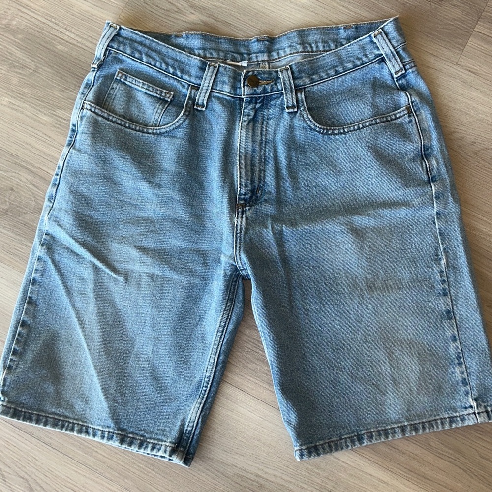 Carhartt Men’s Classic Denim Jean Shorts 34W Blue Vintage Streetwear Casual